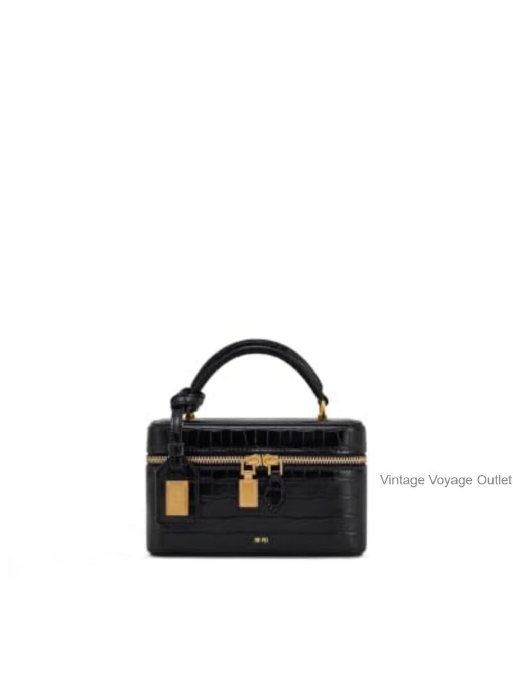 Croc-Embossed Vegan Leather Box Top Handle Satchel Crossbody Bag